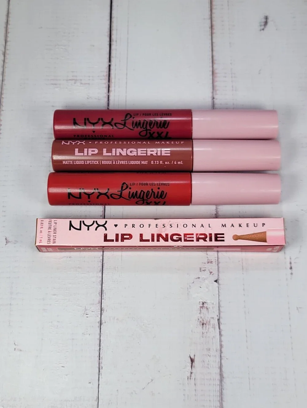 NYX Lip Lingerie XXL and Lip Lingerie Lip Liner Stain Bundle NEW!